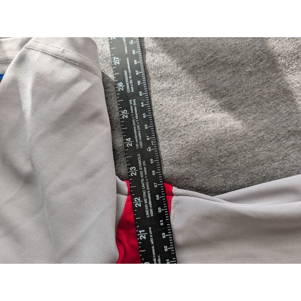 A4 Cincinnati Reds Baseball Jersey Grey Red Grobe 27‎ Mens Medium Button Up - Picture 2 of 5